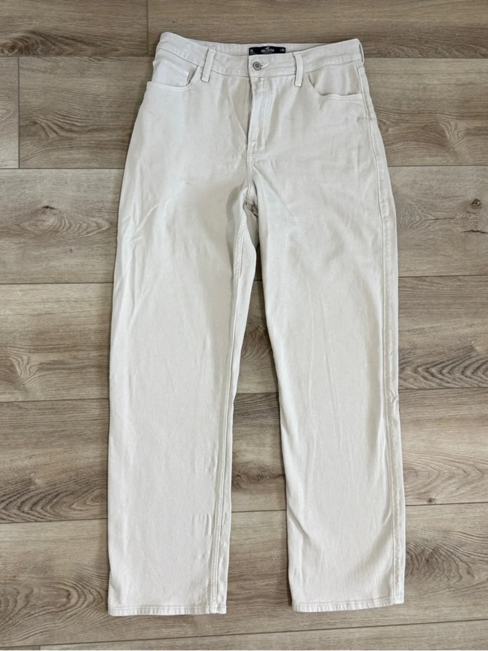 HOLLISTER 10/30 LONG Khaki‎ Light Tan High Rise Dad Jeans Baggy